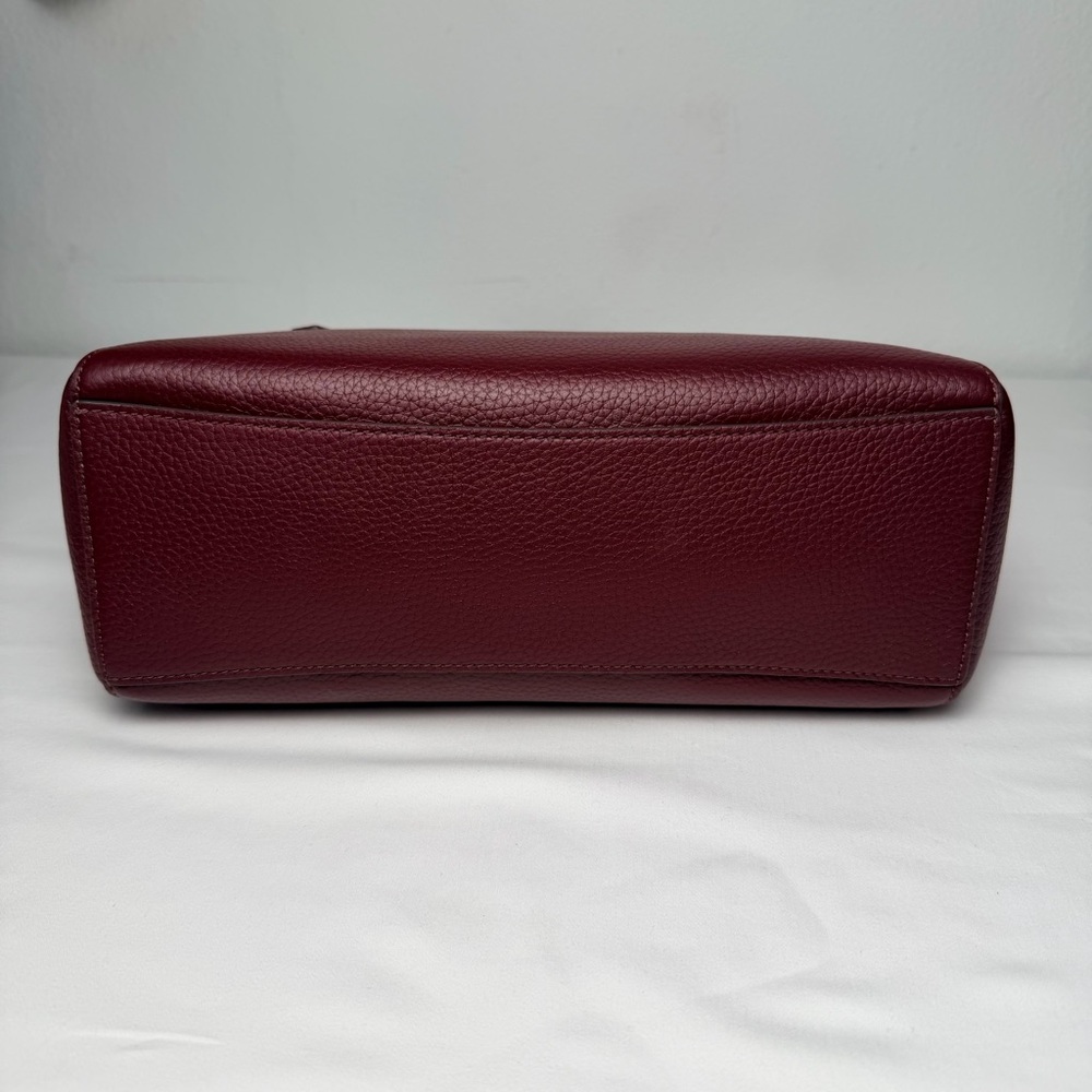 Kate Spade New York Monica pebbled leather‎ Deep Red Satchel Bag - Picture 12 of 14
